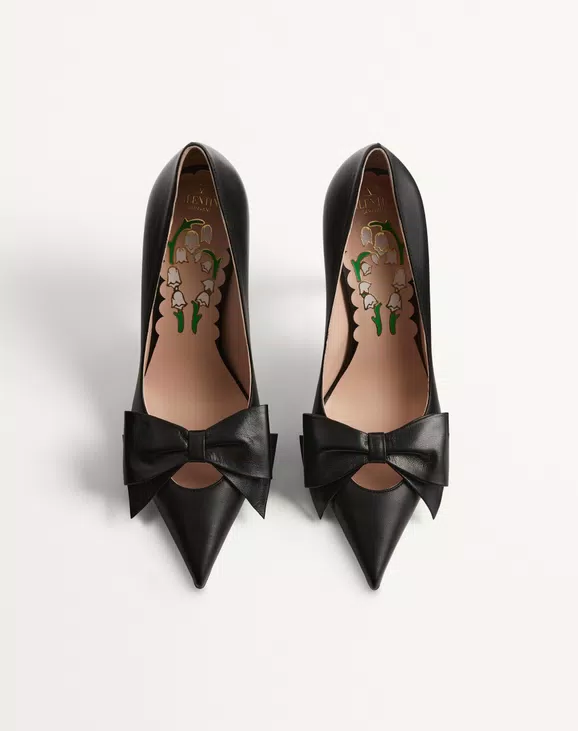 Valentino Bowow Pump In Kidskin 100Mm - Image 5